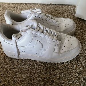 Nike low top Air Forces size 6.5